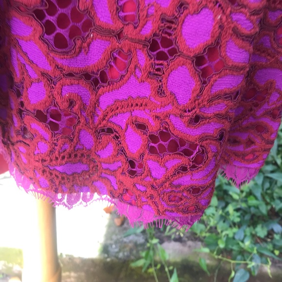 Diane Von furstenberg lace wrap dress Sz 10 EUC - Picture 5 of 9